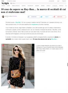 10 cose da sapere su Ray Ban_Stylight Italy - 2017 08 - Alexandra Lapp - found on https://www.stylight.it/Magazine/Fashion/10-Cose-Da-Sapere-Su-Ray-Ban/