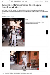 35 looks en pantalones blancos - ELLE Spain - elle.com.es - 2018 12 12 - Alexandra Lapp - found on https://www.elle.com/es/moda/streetstyle/news/g686277/como-llevar-pantalones-blancos/?slide=24