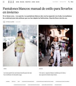 35 looks en pantalones blancos - ELLE Spain - 2018 12 12 - Alexandra Lapp - found on https://www.elle.com/es/moda/streetstyle/news/g686277/como-llevar-pantalones-blancos/?slide=23