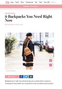 8 Must Have Backpacks - usmagazine com - 2017-10-25 - Alexandra Lapp - found on https://www.usmagazine.com/stylish/pictures/8-must-have-backpacks/