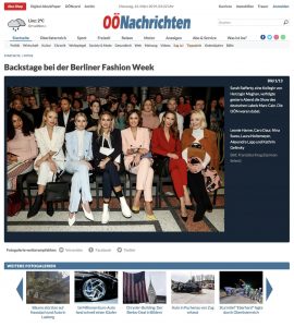 Backstage bei der Berliner-Fashion-Week - ÖO Nachrichten Austria - 2019 03 12 - Alexandra Lapp - found on https://www.nachrichten.at/nachrichten/fotogalerien/cme209938,2149590