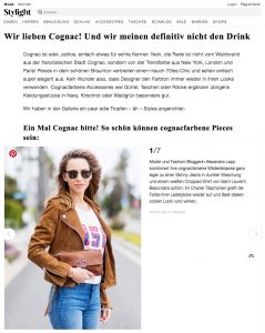 Cognac Farbe - Die schönsten Outfits und Styling-Tipps - Stylight Schweiz - 2017 06 - Alexandra Lapp - found on https://www.stylight.ch/Magazine/Fashion/Cognac-Farbe/