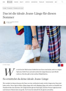 Die ideale Jeans Länge für diesen Sommer - ELLE Deutschland - 2017 05 - Alexandra Lapp - found on http://www.elle.de/ideale-jeans-laenge