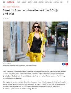 Die schönsten Trendteile des Sommers aus Samt - Instyle - 2017 07 - Alexandra Lapp - found on http://www.instyle.de/fashion/sommer-samt