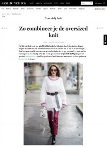 Elke dag een look Oversized knit - Fashionchick nl - 2018 03 09 - Alexandra Lapp - found on https://www.fashionchick.nl/fashionnews/zo-combineer-je-de-oversized-knit/10346.html