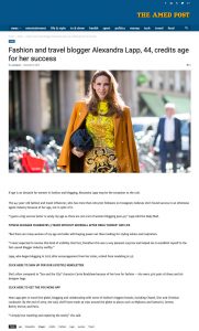 Fashion and travel blogger Alexandra Lapp 44 credits age for her success - The Amed Post - amedpost.com_2019 11 06 - Alexandra Lapp - found on https://amedpost.com/fashion-and-travel-blogger-alexandra-lapp-44-credits-age-for-her-success/