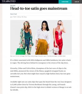 Head to toe - satin goes mainstream - The Times & The Sunday Times - 2017 06 - Alexandra Lapp - fhttps://www.thetimes.co.uk/article/head-to-toe-satin-regains-its-lustre-9f2mzxsnvound on