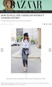 How To Pul Off Cardigans Without Looking Frumpy - harpersbazaar com sg - 2018 01 10 - Alexandra Lapp - found on http://www.harpersbazaar.com.sg/fashion/fashion-news-trends/how-to-style-cardigans-style-tips/?slide=3