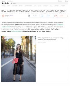 How to dress for the festive season without glitter - Stylight com - 2017 12 13 - Alexandra Lapp - found on https://www.stylight.com/Magazine/Fashion/Dress-Festive-Season-Dont-Glitter/