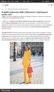 Il giallo indossato dalle influencers ispiriamoci anche noi - DiLei Italy - 2018 07 18 - Alexandra Lapp - found on https://dilei.it/moda/il-giallo-indossato-dalle-influencers-ispiriamoci-anche-noi/550677/