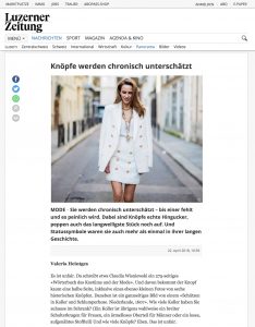 Knöpfe werden chronisch unterschätzt - Luzerner Zeitung - 2018 04 22 - Alexandra Lapp - found on http://www.luzernerzeitung.ch/nachrichten/panorama/alles-nur-knopfsache;art178479,1238404