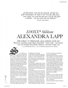 Alexandra Lapp in LOOXX - NO01 2017 - Stilikone Alexandra Lapp