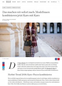 Machen wir direkt nach Modefrauen kombinieren Karo mit Karo - ELLE.de - 2018 10 04 - Alexandra Lapp - found on https://www.elle.de/herbst-trend-2018-karo-kombi