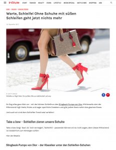 Mode Trend im Herbst 2017 - Schuhe mit Schleifen - InStyle Germany - 2017 09 - Alexandra Lapp - found on http://www.instyle.de/fashion/die-schoensten-schleifenschuhe-fuer-den-herbst