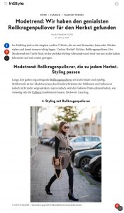 Modetrend Rollkragenpullover die zu jedem Herbst-Styling passen - InStyle Germany online - instyle.de - 2010 10 07 - Alexandra Lapp - found on https://www.instyle.de/fashion/modetrend-rollkragenpullover-styling-herbst-2020