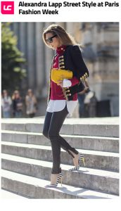 Alexandra Lapp Street Style at Paris Fashion Week 2016