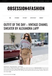 Outfit Of The Day - Vintage Chanel Sweater By Alexandra Lapp - obsessionforfashion - 2017 10 - found on https://www.obsession4fashion.com/outfit-day-vintage-chanel-sweater-alexandra-lapp/