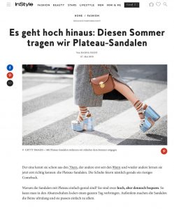 Plateau-Sandalen - So tragen wir die Trendschuhe 2020 - instyle.de - 2020 05 07 - Alexandra Lapp - found on https://www.instyle.de/fashion/plateau-sandalen