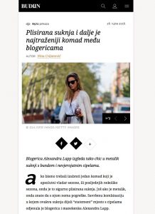 Plisirana suknja i dalje je najtrazeniji komad medu blogericama - budiin - 2017 05 - Alexandra Lapp - found on http://budiin.24sata.hr/moda/plisirana-suknja-i-dalje-je-najtrazeniji-komad-me-u-blogericama-12609