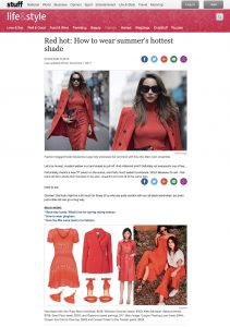 Red hot - How to wear summers hottest shade - Stuff co nz - 2017-11-07 - Alexandra Lapp - found on https://www.stuff.co.nz/life-style/fashion/98589754/red-hot-how-to-wear-summers-hottest-shade