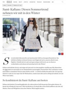 Samt Kaftane - Der Sommertrend ist auch im Winter noch ein Hit - ELLE de - 2017-11-29 - Alexandra Lapp - found on http://www.elle.de/samt-kaftane-2017