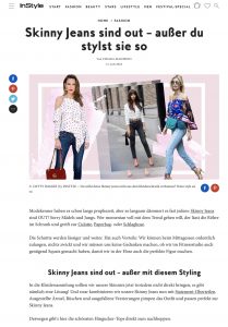 Skinny Jeans sind out außer mit diesem Styling - InStyle Germany online - 2018 07 31 - Alexandra Lapp - found on https://www.instyle.de/fashion/skinny-jeans-styling