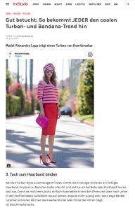 So bekommt JEDER den coolen Bandana und Turban Trend hin - InStyle - 2017 06 - Alexandra Lapp - found on http://www.instyle.de/fashion/turban-binden-anleitung