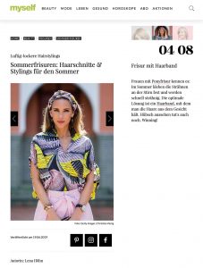 Sommerfrisuren - Haarschnitte Stylings für den Sommer - myself.de - 2019 06 19 - Alexandra Lapp - found on https://www.myself.de/beauty/frisuren/galerie-sommerfrisuren/#frisur-mit-haarband