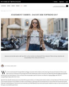 Statement T-Shirts - Das ist der Toptrend 2017 - 2017-03 - Alexandra Lapp - found on https://www.mybestbrands.de/guides/trend-guide/statement-t-shirts/