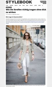 Streifen tragen ohne dick auszusehen - STYLEBOOK Deutschland - 2018 03 27 - Alexandra Lapp - found on https://www.stylebook.de/fashion/fashion-tutorial-wie-traegt-man-streifen