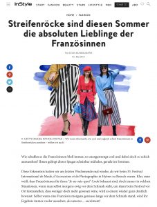 Streifenröcke sind diesen Sommer die absoluten Liebling der Französinnen - InStyle Germany online - 2018 05 05 - Alexandra Lapp - found on http://www.instyle.de/fashion/streifenroecke