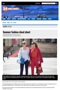 Summer fashion cheat sheet - 24 Hours Toronto - 2017 09 - Alexandra Lapp - found on http://www.toronto24hours.ca/2017/08/01/summer-fashion-cheat-sheet