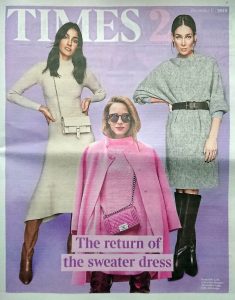 The Times Magazine - Times 2- 2019 12 11 - The return of the sweater dress - Alexandra Lapp