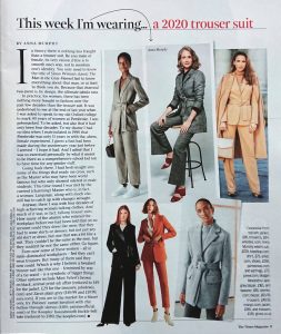 The Times Magazine - Times 2 - 2020 10 11 - Page 9 - This week I'm wearing a 2020 trouser suit - Alexandra Lapp