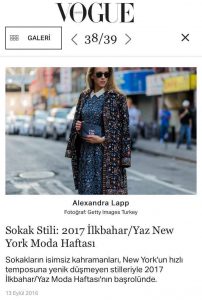Alexandra Lapp Street Style at New York Fashion Week 2016 - Photo by Christian Vierig - Found on http://vogue.com.tr