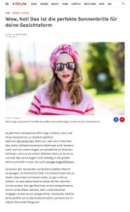 Welche Sonnenbrille zu welcher Gesichtsform passt - Instyle 2017 05 - Alexandra Lapp - found on http://www.instyle.de/fashion/sonnenbrille-gesichtsform-kaufen