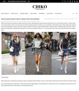White ankle boots are in trend for this summer - Chiko Shoes - 2017 06 - Alexandra Lapp - found on http://www.chikoshoes.com/white-ankle-boots-are-in-trend/