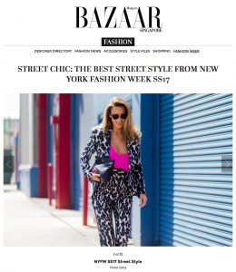 Alexandra Lapp Street Style at New York Fashion Week 2016 - Photo by Christian Vierig - Found on www.harpersbazaar.com.sg