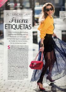 Stilo Magazine Spain - 2018 09 - Nr. 89 - page 30 - fuera equietas - Alexandra Lapp