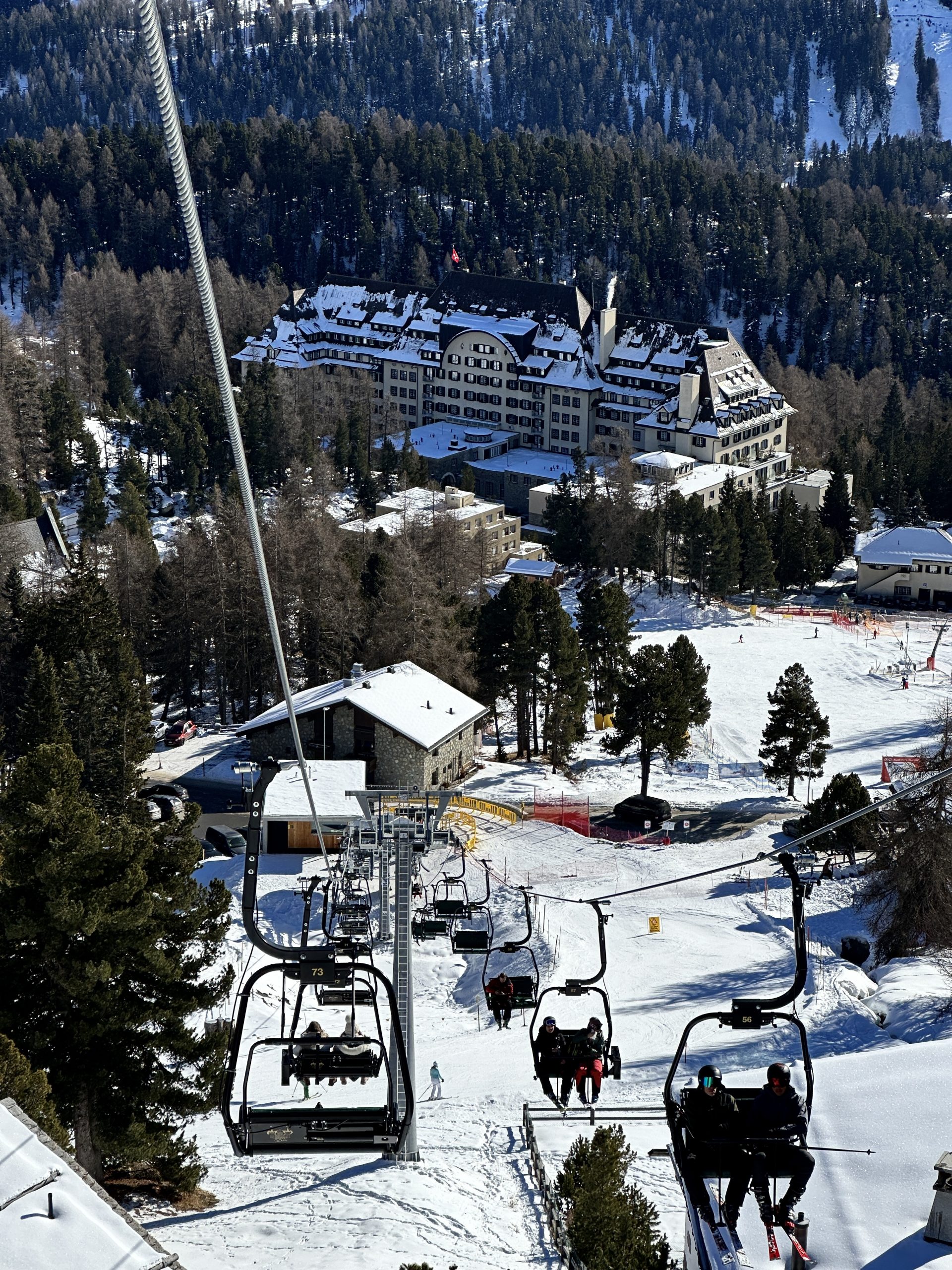 Come with me to the Louis Vuitton ski club in the mountains